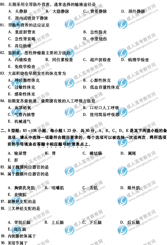 2010��ɿ�ר����ҽѧ�ۺ����⼰��