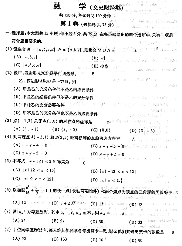 2004��ɿ�(�������)-��ѧ(��)���⼰��